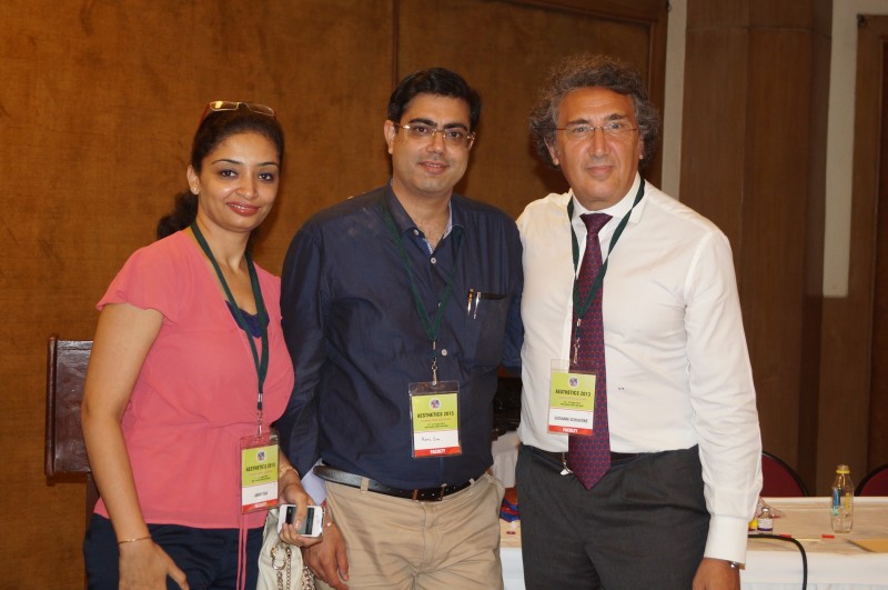 Dr. Aman Dua and Dr. Kapil Dua with an international senior doctor at the workshop