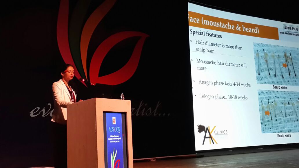 Dr Aman Dua lecture on beard hair transplant