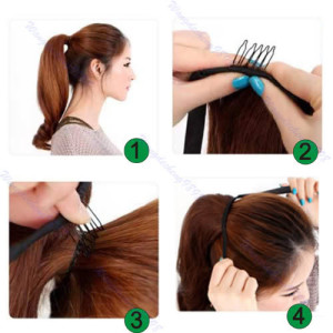 How to Tie ponytail style