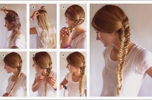 How to tie fishtail braid style