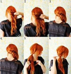 how to tie side ponytail hair styles