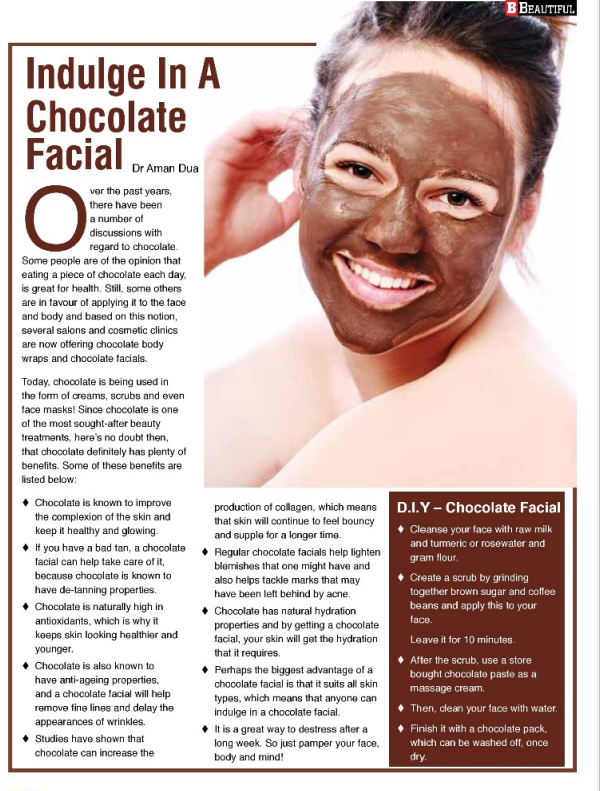 chocolate facial