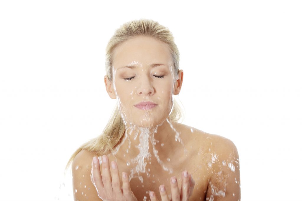 Washing face