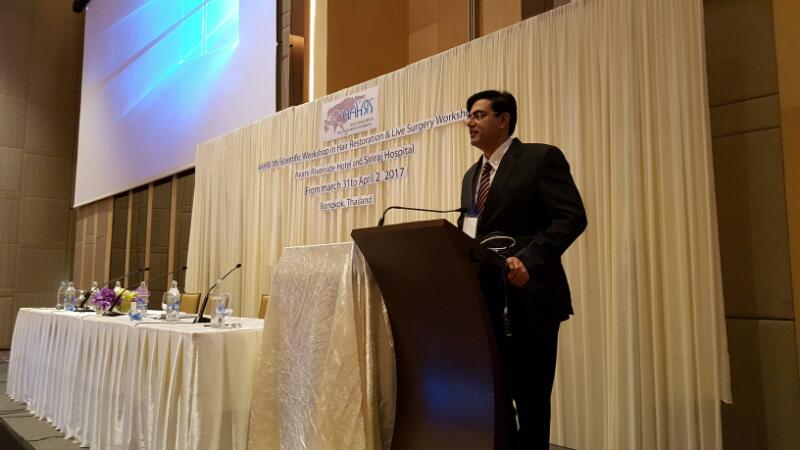 dr kapi dua at 5th Asian Hair Transplant Meeting