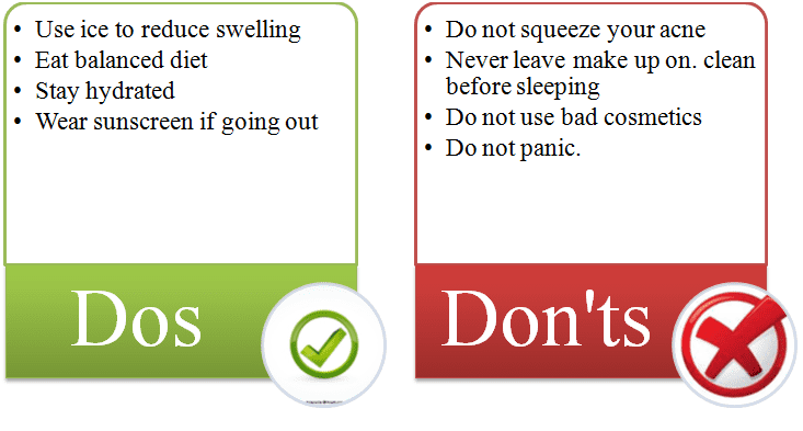 Dos and Don’t with Acne